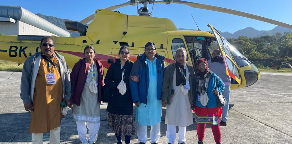Yatra by helicopter
