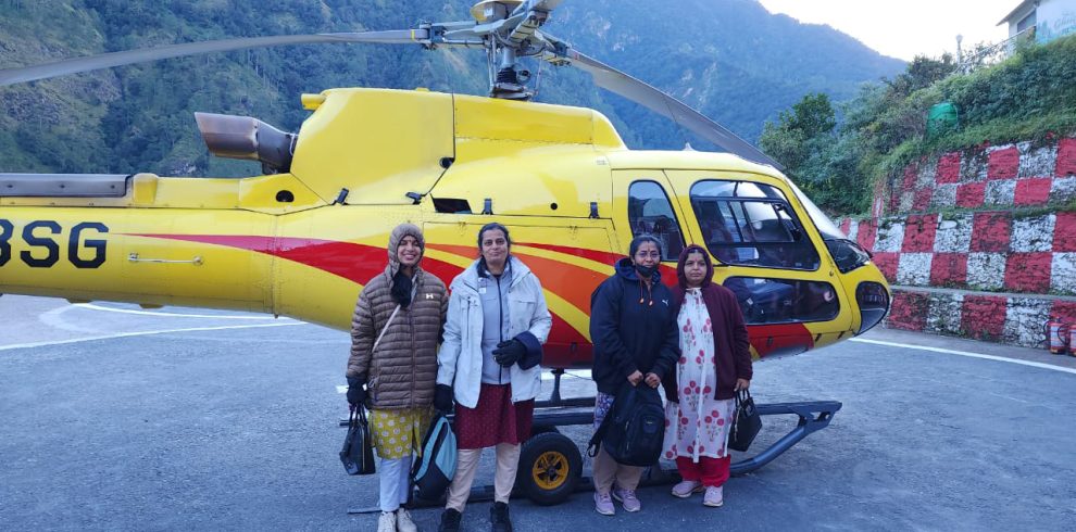 Helicopter based yatra